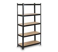 Humberg Estantería de Almacenamiento para Cargas Pesadas, 2 en 1, 150 x 75 x 30 cm, con 5 estantes, Carga máxima de 500 kg