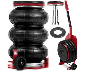 Humberg Gato hidráulico neumático de muñeco de Nieve - elevación rápida y Segura - para SUV y Furgonetas - Capacidad de Carga de 3,5 t - Altura 150-400 mm