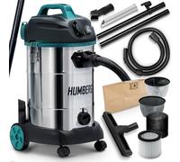 Humberg HM-402 30L 1600W Aspiradora Industrial Wet Dry Aspiradora para Cenizas y escombros Enchufe sin Bolsa para Herramientas eléctricas adicionales