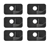 HUMBIG 6PCS Reposaflechas de Plástico Negro para Arco Recurvo con Adhesivo para Caza Tiro al Blanco Zurdo o Diestro(L)