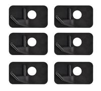 HUMBIG 6PCS Reposaflechas de Plástico Negro para Arco Recurvo con Adhesivo para Caza Tiro al Blanco Zurdo o Diestro(R)