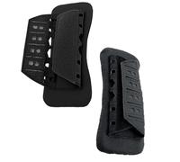 HUMBIG Juego de 2 Hombreras Tácticas Antideslizantes con Correas de Velcro Extraíbles para Bandoleras, Mochilas y Chalecos.(Black)