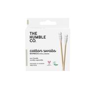 Humble Co The Hunble Co - Bastoncillos de algodón en espiral natural, color blanco, 100 unidades, 350 gramos