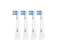 Humble Earth - Cabezales de cepillo de repuesto compatibles con cepillo de dientes Oral-B iO Series 2-10, cerdas suaves (blanco, paquete de 4)