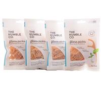 Humble Natural Dental Floss Picks - Flossers - Palillos de hilo dental - 4 x 50 paquetes