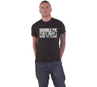 Humble Pie Camiseta Rockin The Fillmore Band Logo Nue oficial para hombre, color negro, Negro , M