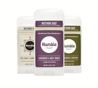 Humble todo desodorante natural, aluminio y paraben, Cruelty Free hombres y mujeres desodorante Clasificado 3 paquetes