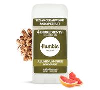 Humble todo desodorante natural, aluminio y paraben, Cruelty Free hombres y mujeres desodorante Tejas de madera de cedro y pomelo 1 paquete