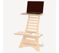 HumbleWorks. Stan 1 - Escritorio de pie duro para laptop, elegante elevador de madera ergonómico, diseño británico inteligente y sostenible, fabricado en Reino Unido
