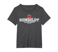 Humboldt Canada Camiseta, Mujer Tallas Grandes, Jaspeado Oscuro, 3XL Grande