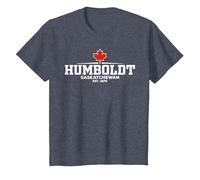 Humboldt Canada Camiseta, Niños, Azul Jaspeado, 12 años