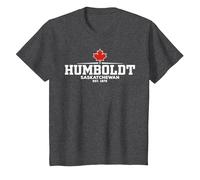 Humboldt Canada Camiseta, Niños, Jaspeado Oscuro, 12 años