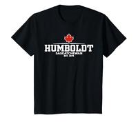 Humboldt Canada Camiseta, Niños, Negro, 12 años