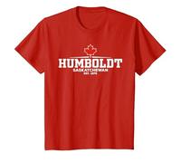 Humboldt Canada Camiseta, Niños, Rojo, 12 años