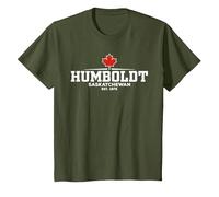 Humboldt Canada Camiseta, Niños, Verde Oliva, 12 años