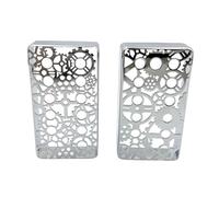 Humbucker - Carcasa de metal profesional para guitarra eléctrica, tapa para pastilla de guitarra, accesorios de instrumentos con textura de latón, cubierta grabada artística