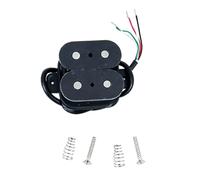 Humbucker de guitarra de 2 cuerdas con cables, resortes y tornillo, piezas de hardware de doble bobina, pieza de repuesto para guitarra Humbucker con cable de plomo