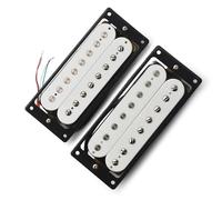 Humbucker de guitarra eléctrica de 8 cuerdas con marco, piezas de guitarra con división de bobina, color blanco Juego De Pastillas Para Guitarra Eléctrica (Color : One set)