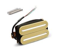 Humbucker - Guitarra eléctrica multifunción para cuello de guitarra con agujero de sonido, accesorios para guitarra, pieza de instrumento, textura metálica