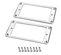 Humbucker - Marco inferior para guitarra eléctrica LP cromada, 2 unidades