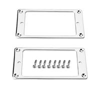 Humbucker - Marco inferior para guitarra eléctrica LP cromada, 2 unidades