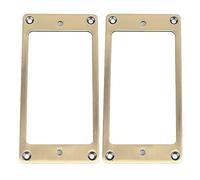 Humbucker Pickup Mounting Ring Set | 2Pcs Zinc Alloy Replacement Frame for Electric Guitar | Fits Standard 2mm Pickups/Easy Installation (Bronce)