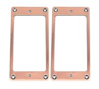 Humbucker Pickup Mounting Ring Set | 2Pcs Zinc Alloy Replacement Frame for Electric Guitar | Fits Standard 2mm Pickups/Easy Installation (Bronce Púrpura)