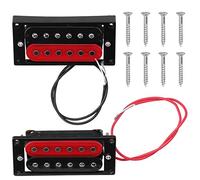 Humbucker Pickups,Les Paul Pickups,Double Coil Electric Guitar Pickup Professional Guitar Accessories 50Mm 52Mm Red Black For Most Guitars