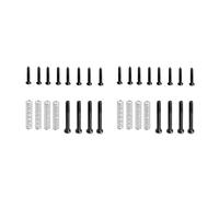Humbucker - Tornillos para pastilla, resortes, montaje envolvente, piezas de guitarra, color negro, anillos de pastilla Humbucker grandes