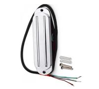 Humco Pickup Mini Dual Track 9K Para Reemplazo De Guitarra Eléctrica Disponible En Varios Colores Puente de guitarra eléctrica pastilla eléctrica(Chrome)