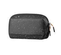 Humdcdy Organizador de electrónica de viaje, bolsa de electrónica de apertura de 180°, organizador de tecnología, estuche de almacenamiento de batería portátil, caja de almacenamiento de cables para