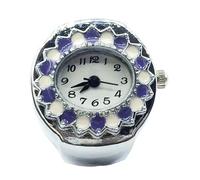 Humdcdy Relojes de anillo para mujer, reloj de dedo para mujer y hombre, reloj vintage innovador con cronometraje preciso para amigos y colegas, morado, Refer to description, Unisex