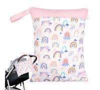 húmeda para Traje de baño - Organizador seco húmedo Impermeable, portátil Reutilizable | Doble Cremallera Bolsillos para lavadoras para Viajes a la Playa, visitas a la Piscina, b, Ver