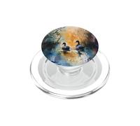 Humedales preservar Patos Acuarela Arte observación de Aves PopSockets PopGrip para MagSafe