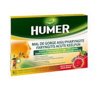 Humer Pastillas para la garganta Faringitis aguda 20 pastillas