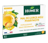 Humer Pharyngite Miel Limón 20 caps