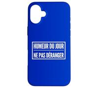 Humeur Du Jour Ne Pas Déranger | Timide Tranquille Solo Carcasa para iPhone 16 Plus