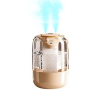 Humidificador,2 Salidas 3 Niveles de Nebulosa,Humidificador Para Bebé Con Nivel de Niebla Ajustable | Para Cocina Habitación Bebé Plantas Casa Taller Apartamento Familia