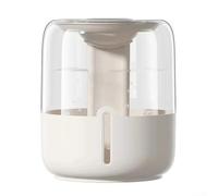 Humidificador alimentado por USB de 6 8 L con modos de pulverización duales, luz nocturna y pantalla digital transparente para una cómoda regulación de la humedad del aire interior (beige)