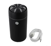 Humidificador aromático para coche con luz LED que cambia de color para refrescar tu experiencia de conducción (negro)