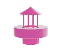 Humidificador artificial de rocalla para características de agua, atomizador silencioso con flotador para estanques y fuentes, 10 x 10 x 13,3 cm (rosa A)