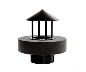 Humidificador atomizador inspirado en piedra para integración en elementos decorativos de agua y aplicaciones de diseño espacial sereno (A negro)