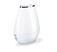 Beurer Humidificador ultrasónico LB37, 200 ml/h, depósito 2 L, hasta 20 m², silencioso, Blanco