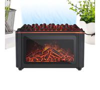 Humidificador con Efecto de Chimenea,160 ml Ultrasonido Silencioso Decorativo con 7 Colores de Llama,Difusor De Aceites Esenciales | Para Dormitorio Oficinas Salón Spa Yoga Meditación Hotel Restaurant