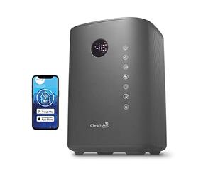 Humidificador con esterilización UVC, ionizador y aromaterapia. - Clean Air Optima CA-605 Smart Top Filling - Humidificación máx. 480 ml/h. Para habitaciones de hasta 65 m²/160 m³ (titanio)
