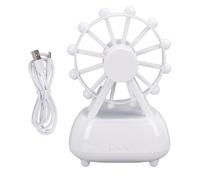 Humidificador con forma de noria con altavoz Bluetooth, luz nocturna, difusor de aceites esenciales, aromaterapia giratoria 360, niebla fría para dormitorio, oficina, tanque de