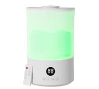 Humidificador de Aire, 4L Humidificador Ultrasónico, Mando a Distancia, 40H, Tres Modos, Temporizador, Silencioso, Apagado Automático, Boquilla de 360°, para Habitaciones Bebes Dormitorio Plantas (A)