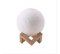 Humidificador de aire Aroma Difusor 880ML 3D Luna Lámpara Luz con 10 ml Aceite Esencial USB Ultrasónico Noche Cool Mist Purificador para Oficina China Blanco