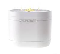Humidificador de aire de 1200 ml, humidificador de aire ultra silencioso, purificador portátil con triple spray y luces LED coloridas, para sala de estar, habitación de bebés y niños (blanco)