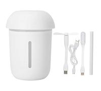 Humidificador de aire de 200 ml con enchufe USB, difusor de aceites aromáticos, humidificador portátil de vapor frío con función de iones negativos, generador compacto de niebla en (humidificador de